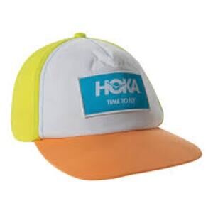 Hoka One One Time to Fly color block running cap
